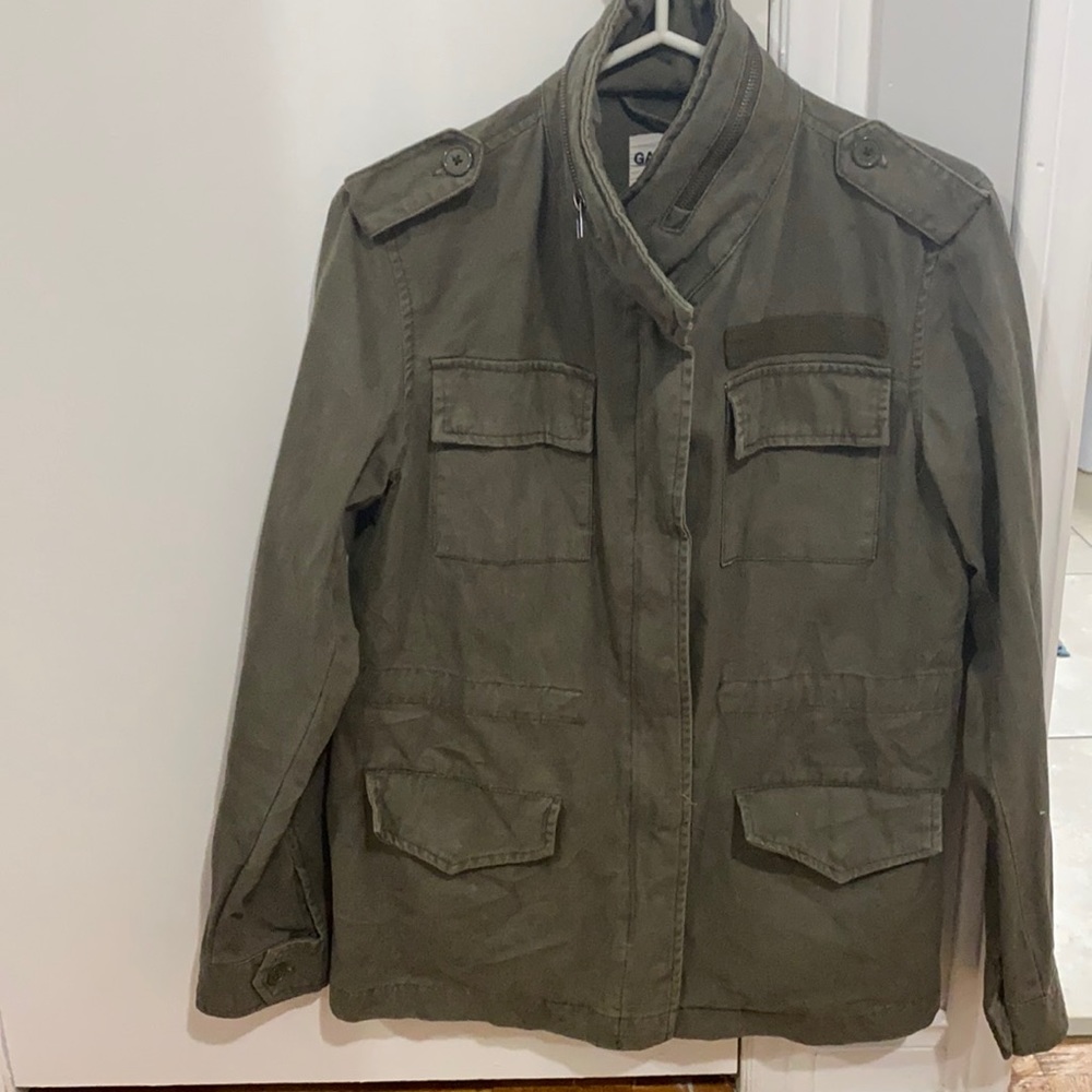 Green utility jacket